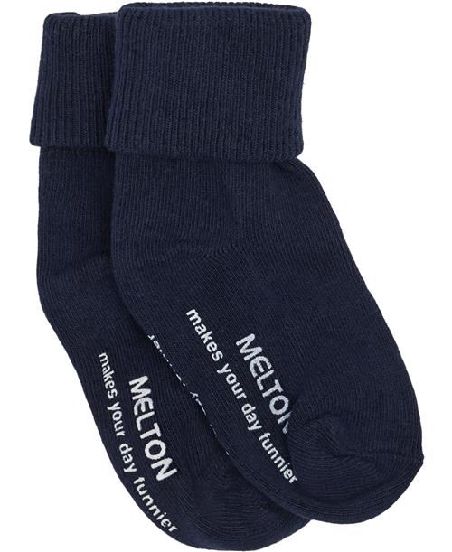 Melton Sock ABS Str 27-30 - Marine Strømper Bomuld hos Magasin