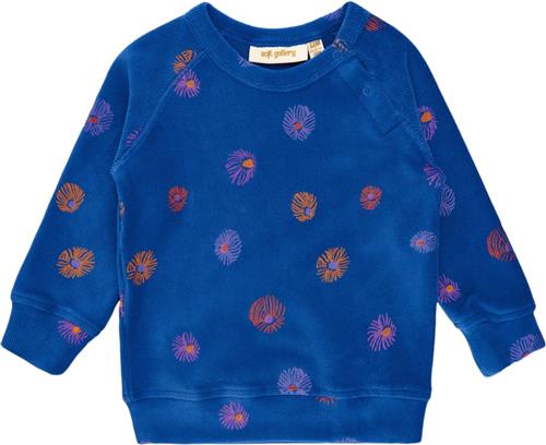 Se Soft Gallery Sgbalexi Velvet Flower Sweat Str 36m Piger - True Blue Sweatshirts Bomuld hos Magasin ved Magasin