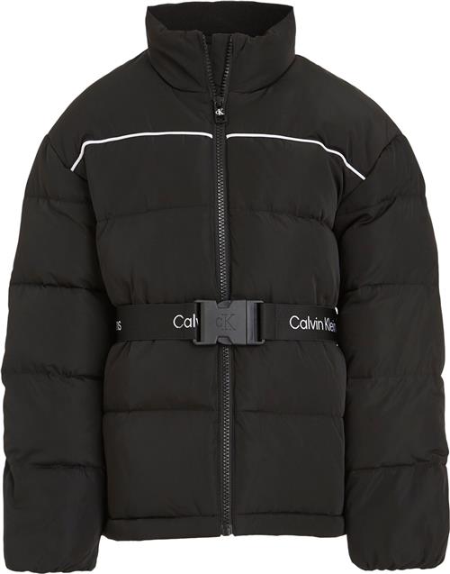 Calvin Klein Jacket With Logo Str 12 år - Beh Vinterjakker Polyester hos Magasin