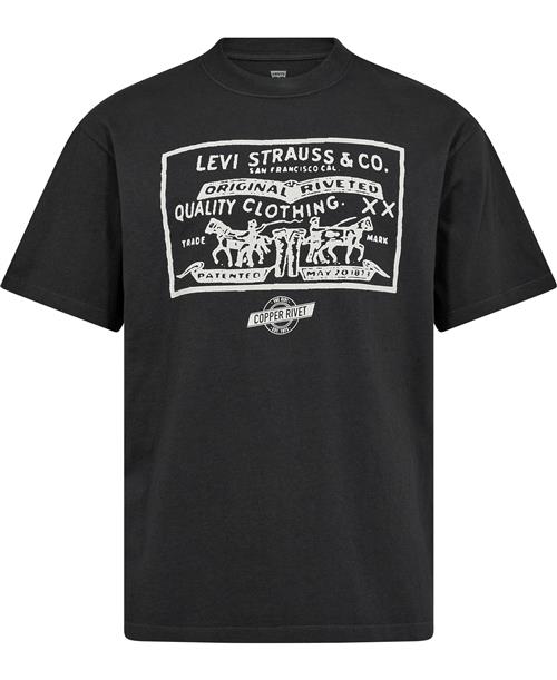 Levi's Vintage FIT Graphic TEE 2 Hors Mand Sort Kortærmede T-shirts Str XL - Bomuld hos Magasin