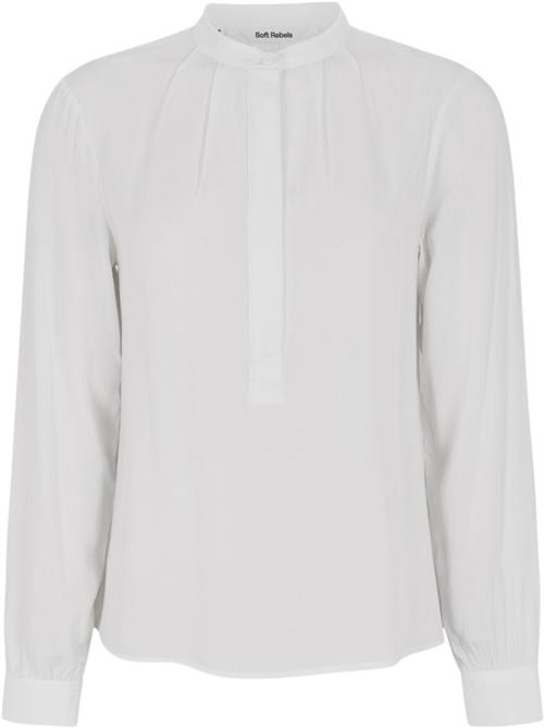 Soft Rebels Srfreedom Blouse Kvinde Snow White Langærmede Bluser Str XS - hos Magasin