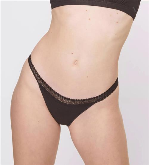 Sloggi Sloggi GO Ribbed R Tanga C2P Brazilian Str XS - Bomuld hos Magasin