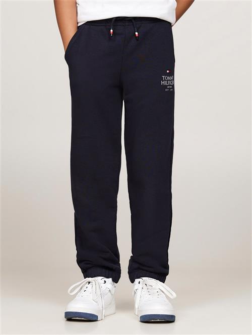 Tommy Hilfiger TH Logo Puff Print Sweatpants Str 8 - Desert Sky Bukser hos Magasin