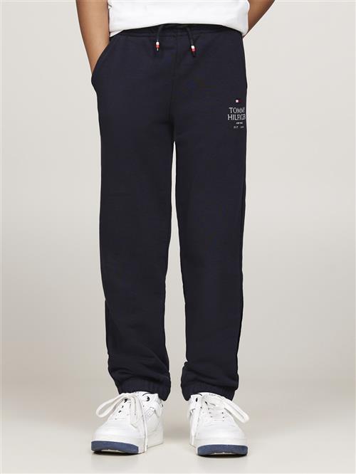 Se Tommy Hilfiger TH Logo Puff Print Sweatpants Str 10 - Desert Sky Bukser hos Magasin ved Magasin