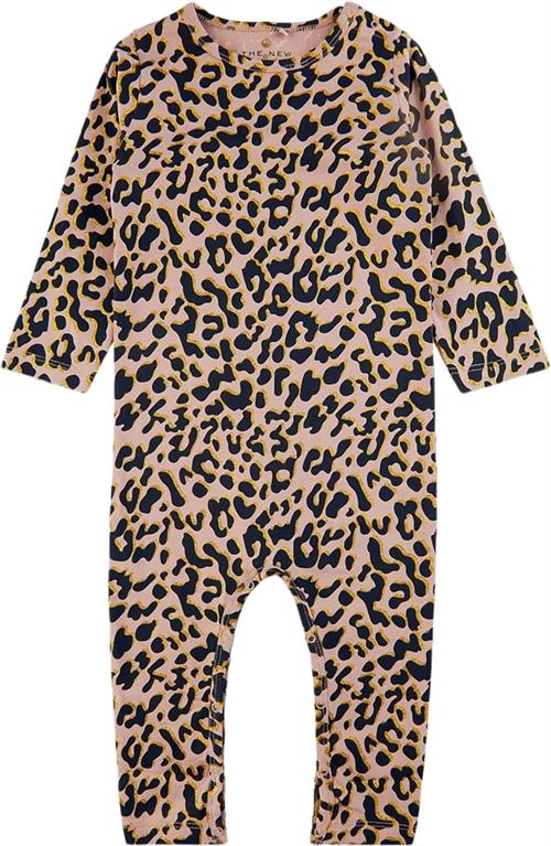 The New Tnadda L_S Jumpsuit Str 56 cm - Leo Aop Heldragter Bomuld hos Magasin