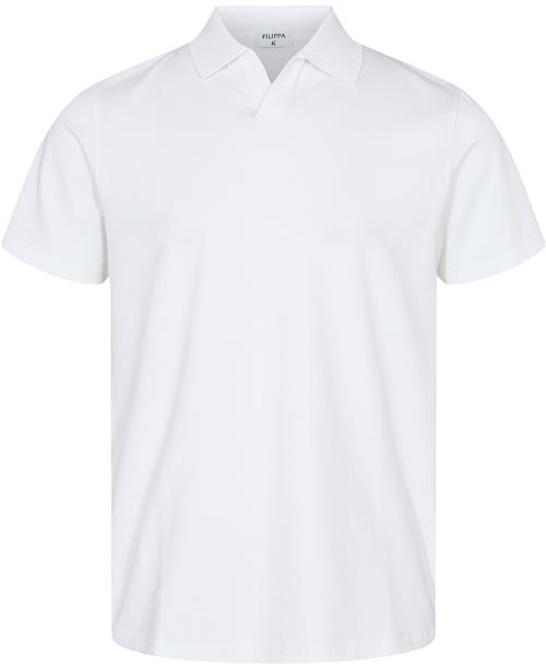 Se Filippa K Stretch Polo Tshirt Mand White Kortærmede Poloer Str L - Lycra hos Magasin ved Magasin