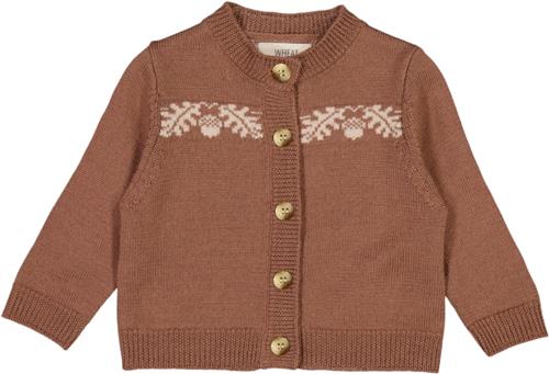 Wheat Strik Cardigan Agern Str 2 år / 92 cm - Vintage Rose Cardigans hos Magasin