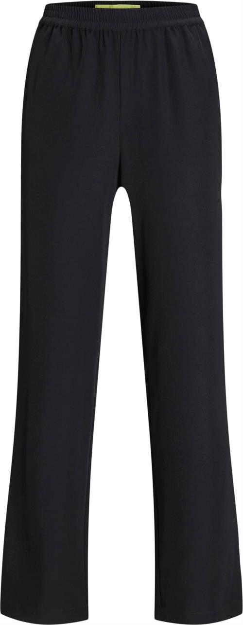 Se JJXX Jxpoppy Regular HW Pant Noos Kvinde Sort Bukser Med Lige Ben Str "XL/""34" - hos Magasin ved Magasin