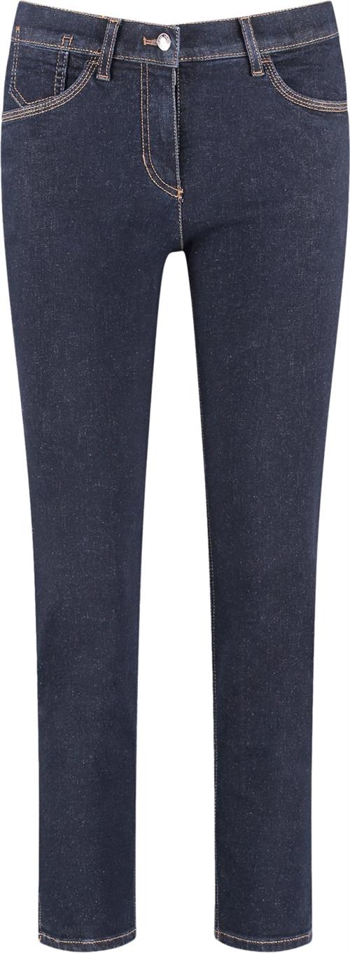 Se Gerry Weber Jeans Cropped Kvinde Dark Denim Skinny Jeans Str 44R - Denim hos Magasin ved Magasin