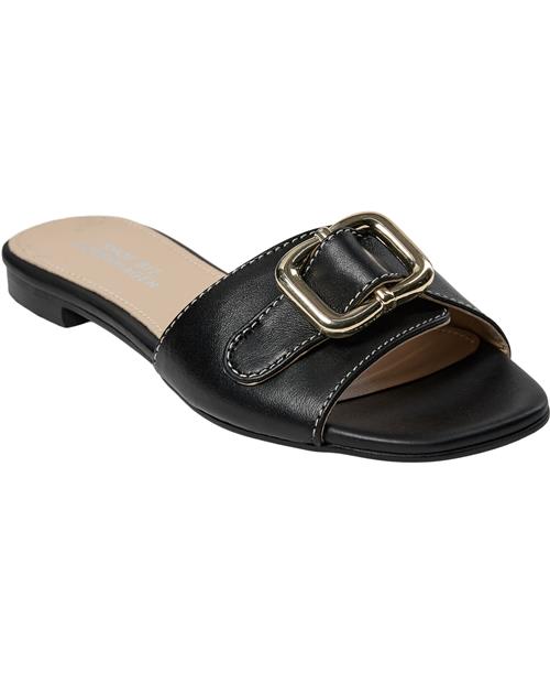 Shoe Biz Phoenix Kvinde Black / Gold Flade Sandaler Str 40 - hos Magasin