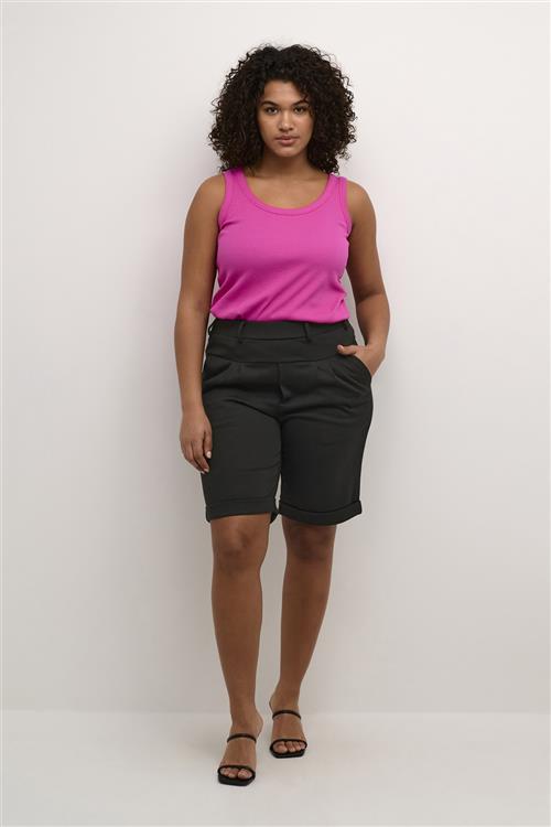 Kaffe Curve Kcjenna Bermuda Shorts Kvinde Black Deep Bermudashorts Str L - hos Magasin