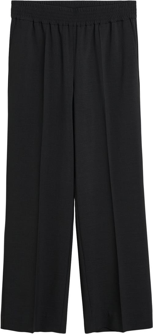 HERSKIND Pinky Pants Kvinde Black Bukser Med Brede Ben Str 34 - Polyester hos Magasin