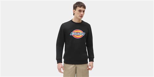 Dickies Icon Logo Sweatshirt Black Mand Black Sweatshirts Str L - hos Magasin