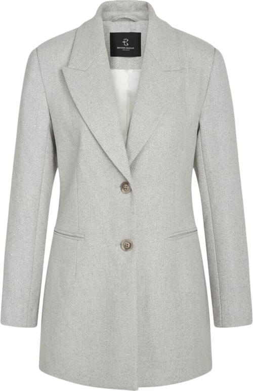 Se Bruuns Bazaar Elderbbfana Blazer Kvinde Light Grey Melang Blazere Str 38 - Uld hos Magasin ved Magasin