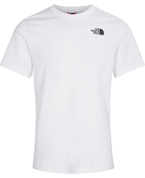 The North Face M s/s red box tee tnf White Mand Hvid Kortærmede T-shirts Str L - Bomuld hos Magasin