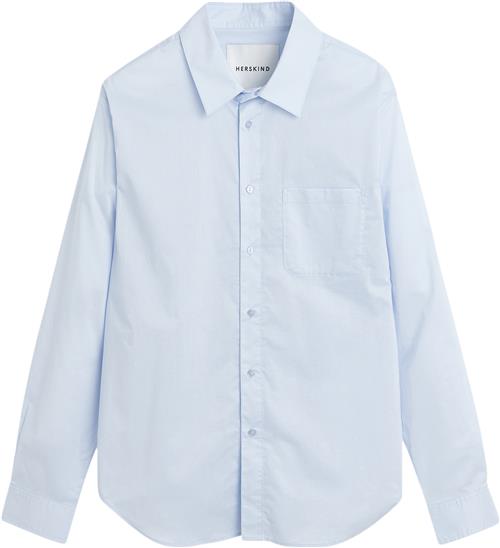 HERSKIND Brooklyn Shirt Kvinde Ligth Blue Langærmede Skjorter Str 38 - Bomuld hos Magasin