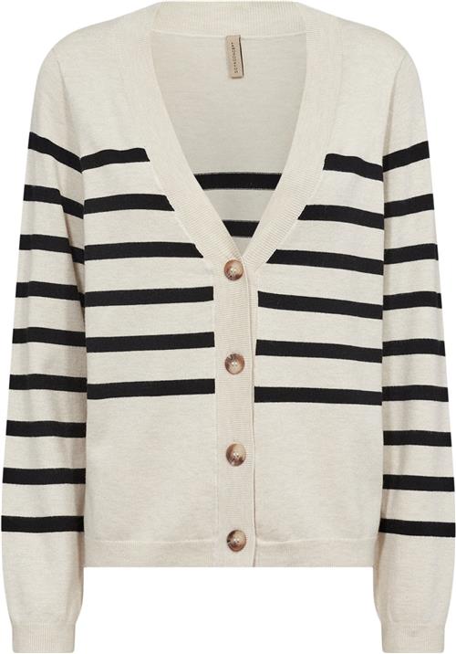 soyaconcept Scdollie Stripe 766 Cardigan Creme Kvinde 91620c Creme Cardigans Str S - Nylon hos Magasin