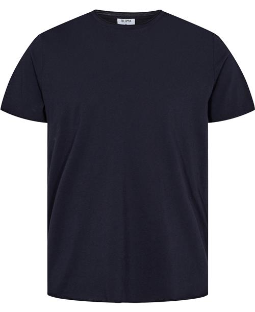 Filippa K M. Roll Neck Tee Mand Navy Kortærmede T-shirts Str XXL - Bomuld hos Magasin