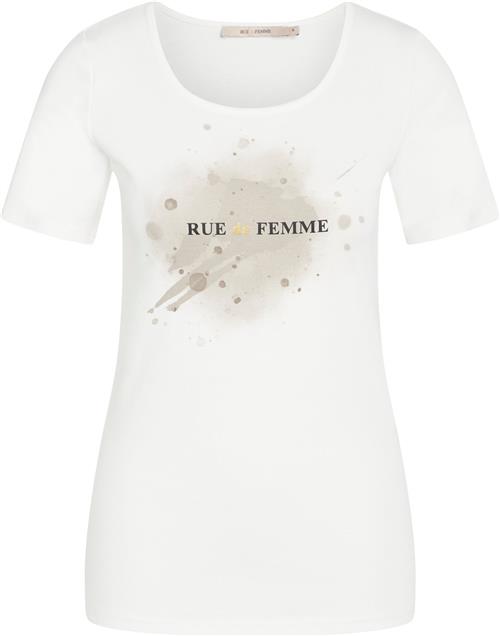 Rue de Femme ¤ New Svea Tshirt RdF ¤ Kvinde White Sand Kortærmede T-shirts Str XS - hos Magasin