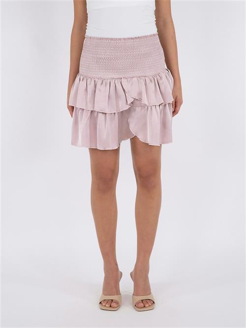 Neo Noir Carin Heavy Sateen Skirt Kvinde Dusty Rose Korte Nederdele Str 42 - hos Magasin