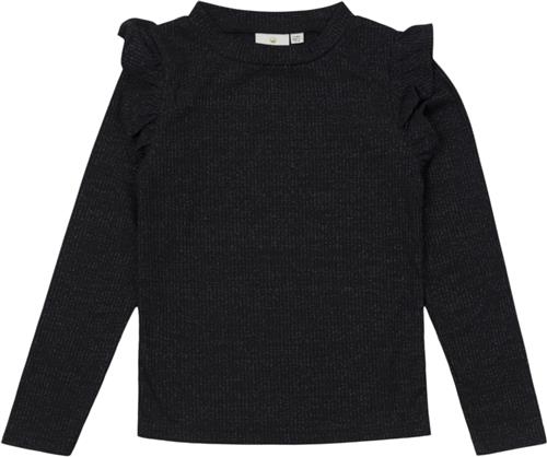 Se The New Tningeborg L_S Tee Str 98-104 cm/3-4 år - Black Beauty Langærmede T-shirts Polyester hos Magasin ved Magasin