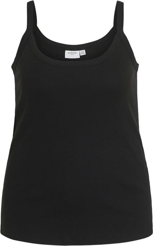 Se Evoked Vila Visonni S/L Tanktop/cur Kvinde Black Tanktoppe Str 44 - hos Magasin ved Magasin