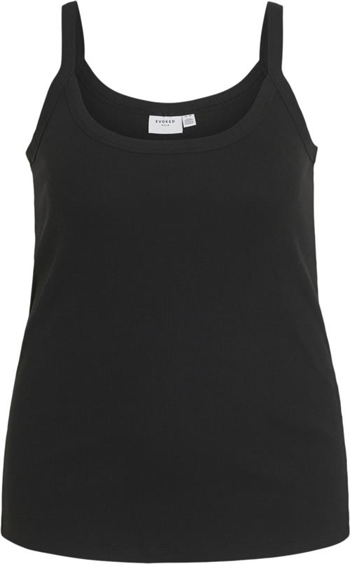 Evoked Vila Visonni S/L Tanktop/cur Kvinde Black Tanktoppe Str 50 - hos Magasin