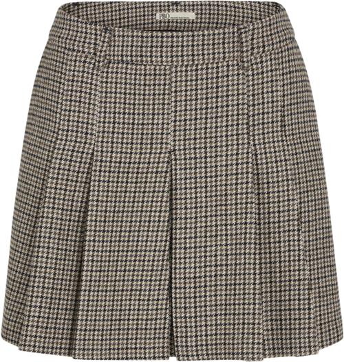 PBO ¤ Shorty Skirt ¤ Kvinde Check Korte Nederdele Str 42 - hos Magasin