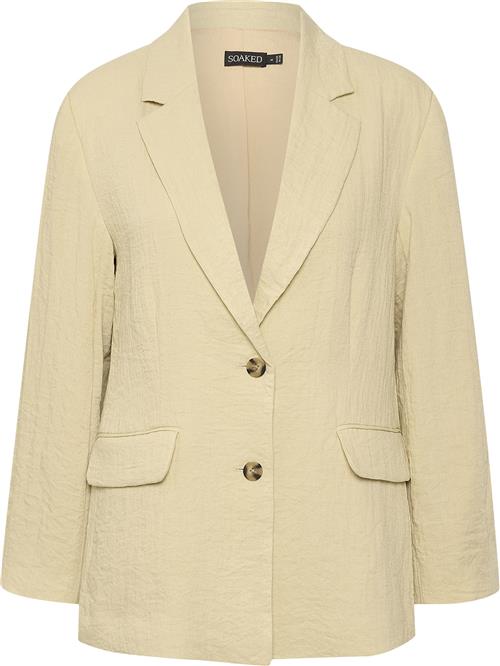 Se Soaked in Luxury Slpauline Blazer Kvinde Castle Wall Blazere Regular Fit Str L - hos Magasin ved Magasin