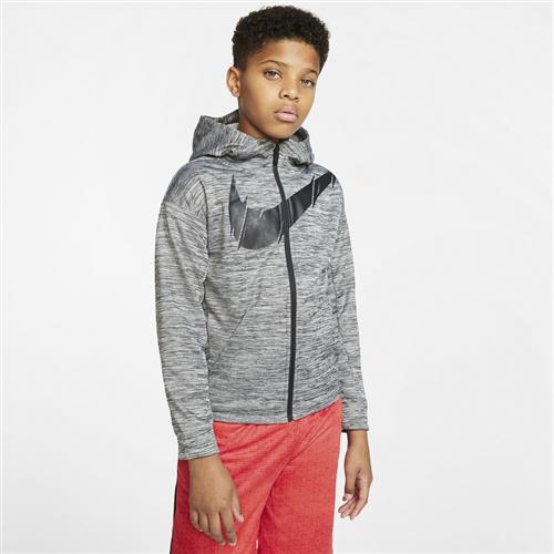 Se Nike Therma Full Zip Haettetroje 128-137 / S - Sweatshirts & Hættetrøjer Polyester hos Magasin ved Magasin