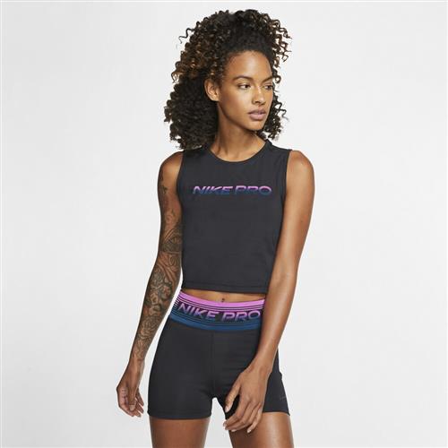 Nike Pro Cropped Top M - Tanktoppe Polyester hos Magasin