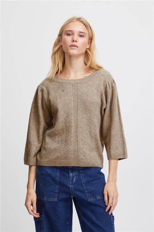 ICHI Ihalises MS Kvinde Doeskin Sweaters Str L - hos Magasin