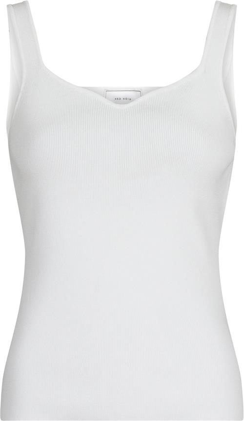 Se Neo Noir Hanora Knit Top Kvinde White Tanktoppe Str 42 - hos Magasin ved Magasin