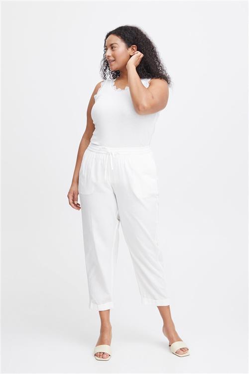 Se Simple Wish Swmaddie PA 1 Kvinde Blanc De Blanc Hørbukser Loose Fit Str 48 - hos Magasin ved Magasin