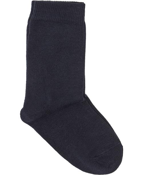 Melton Sock Str 15-16 - Blått Strømper hos Magasin