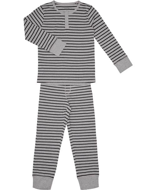 Se Magasin du Nord Collection Magasin Mason 1G+2G Str 3 ÅR / 98 CM Light Grey Melange / Black Stripe Nattøj ved Magasin