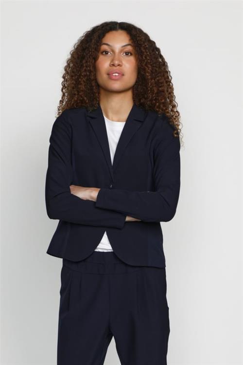 Kaffe Jillian Blazer Kvinde Midnight Marine Blazere Str 40 - hos Magasin