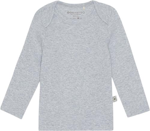 GoBabyGo Elm Blouse Plantefarvet Str 9m (74cm) - Sea Bluser Bomuld hos Magasin