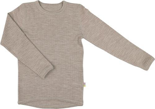 Se Joha Shirt l.s. Basic Str 5-6 år / 120 - Brun Langærmede T-shirts hos Magasin ved Magasin