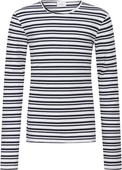 Se Grunt Dopim Top LS Str L/14Y - Navy Stripe Langærmede T-shirts hos Magasin ved Magasin