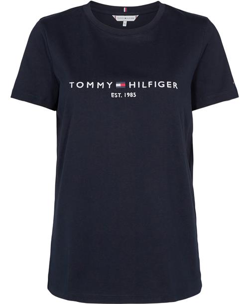 Tommy Hilfiger Heritage Hilfiger CNK REG TEE Kvinde Desert Sky Kortærmede T-shirts Str L - hos Magasin