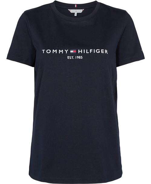 Tommy Hilfiger Heritage Hilfiger CNK REG TEE Kvinde Desert Sky Kortærmede T-shirts Str M - hos Magasin