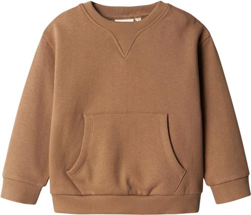 Lil' Atelier Nmmjobo LS RLX Sweat BRU LIL Str 104 - Sepia Tint Sweatshirts hos Magasin