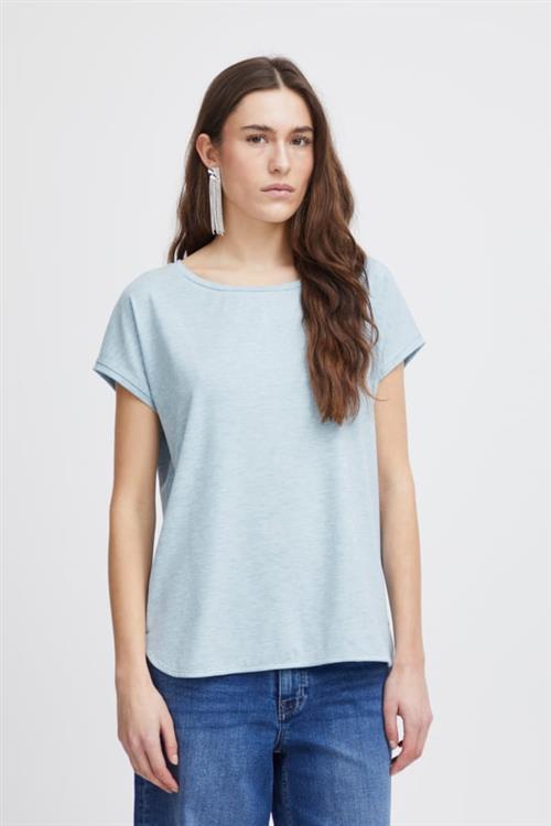 Se ICHI Ihrebel SS6 Kvinde Cashmere Blue Toppe Casual Fit Str S - hos Magasin ved Magasin