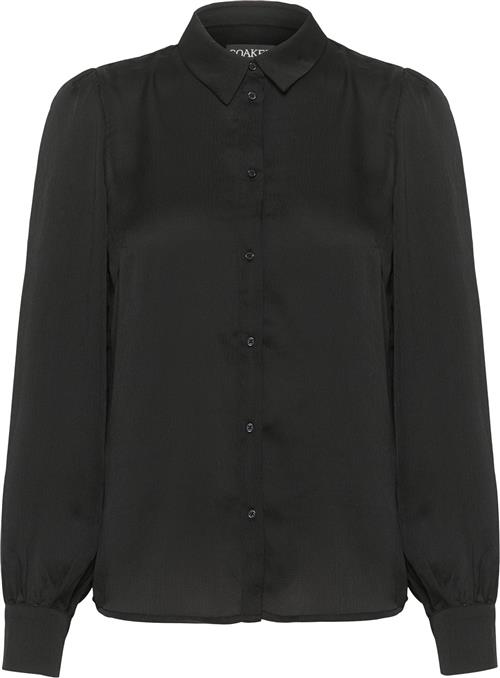 Soaked in Luxury Slparis Shirt LS Kvinde Black Langærmede Skjorter Classic Fit Str S - hos Magasin