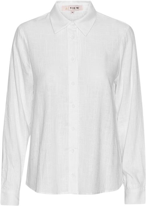 Se A-VIEW Lerke Shirt Kvinde White Langærmede Skjorter Regular Fit Str 44 - hos Magasin ved Magasin