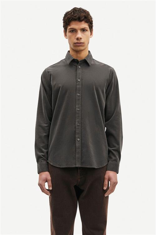 Samsøe Samsøe Saliam NX Shirt 10504 Mand Volcanic Ash Langærmede Skjorter Str XXL - hos Magasin