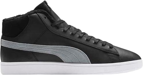 Puma Smash v2 Mid Winterized Sneakers Mand Sort Sneakers Str 45 - Læder hos Magasin