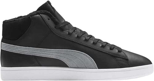 Puma Smash v2 Mid Winterized Sneakers Mand Sort Sneakers Str 47 - Læder hos Magasin