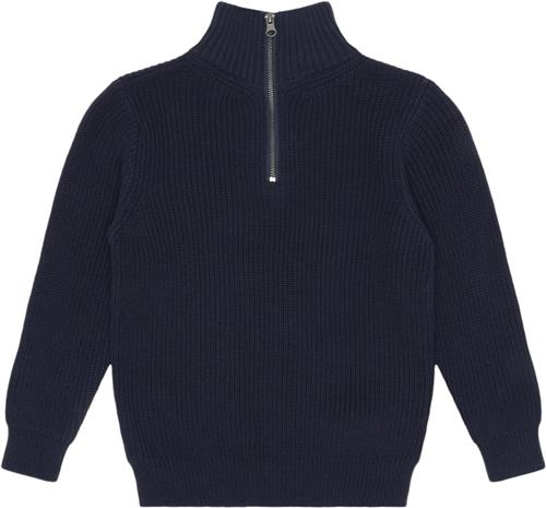 Se The New Tnluke Knit Pullover Kvinde Navy Blazer Sweaters Str 134-140 cm/9-10 år - Bomuld hos Magasin ved Magasin